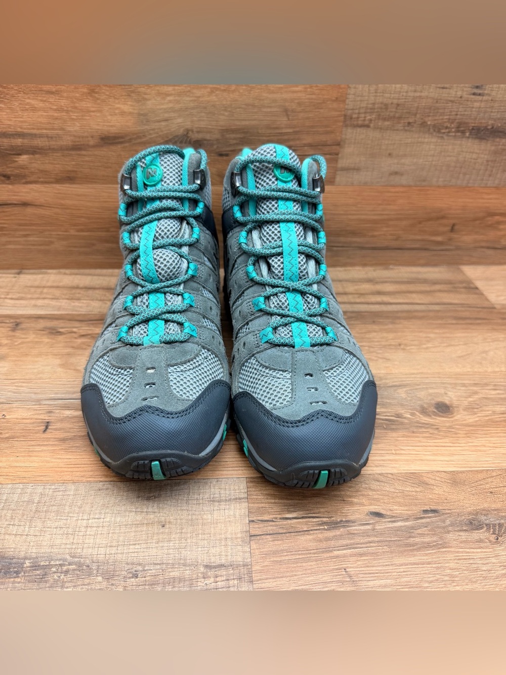Merrell Hiking Women size 8.5 Boots 2 Mid Ventilator Trail Sedona Atlantis - Picture 3 of 8